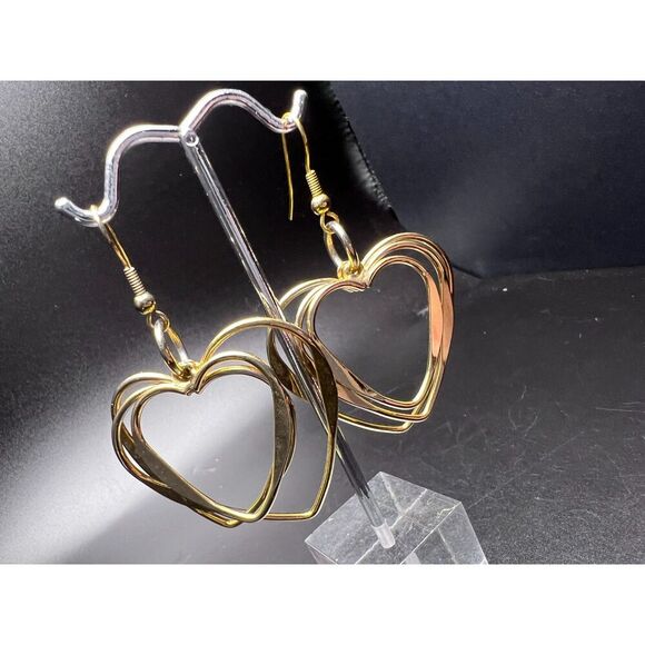 Concentric Heart Earrings - Picture 3 of 5